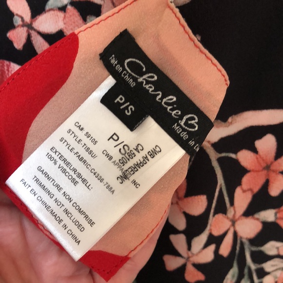 NWT Charlie B Reversible Kimono Wrap size Small - Picture 4 of 14